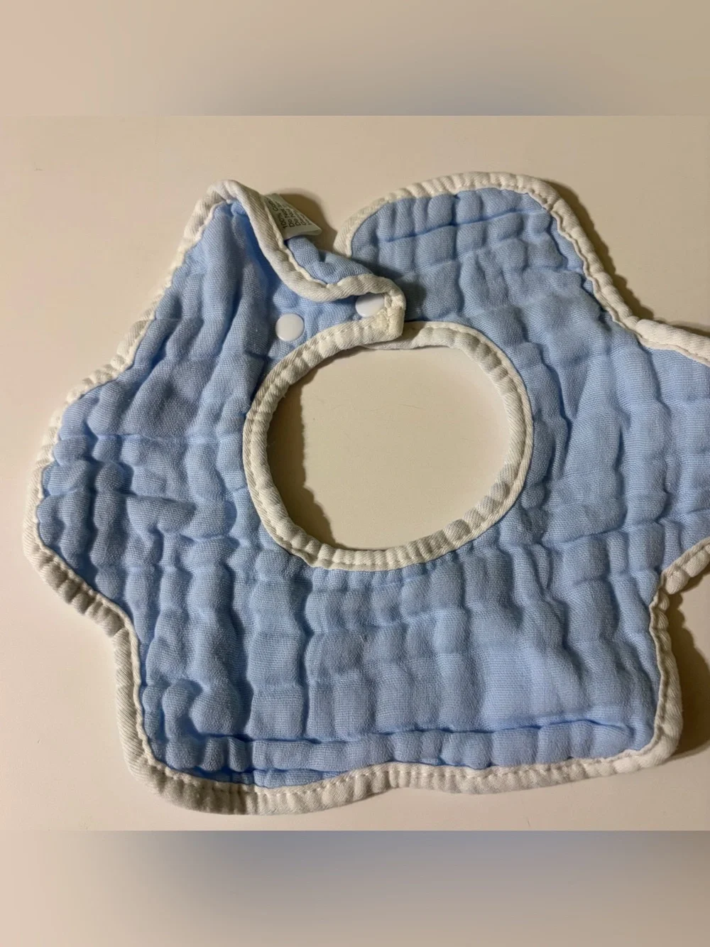 Soft Quilted Baby Bibs - Pastel Green, Blue & Yellow set of 3